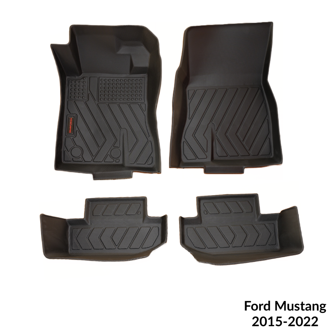 GearFusion All weather mats for 2015-2022 Ford Mustang GT