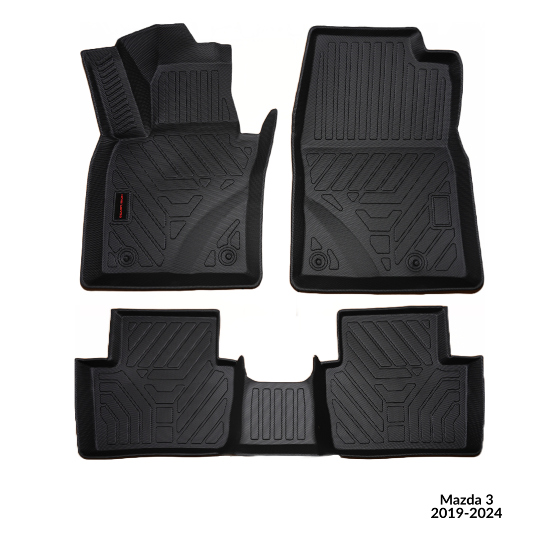 Tapis toutes saisons GearFusion pour modèles Mazda 3 FWD 2019-2024 uniquement