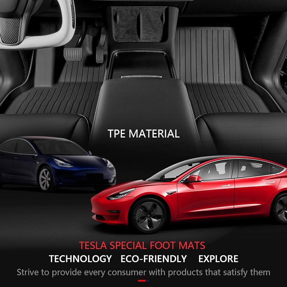 GearFusion All weather mats for 2017-2025 Tesla Model 3