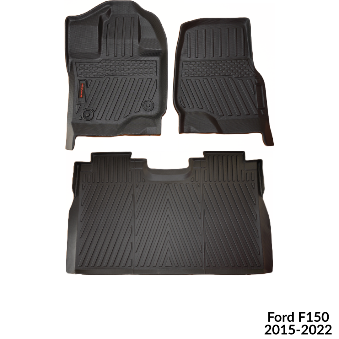 GearFusion All weather mats for 2015-2024 Ford F150 SuperCrew Cab
