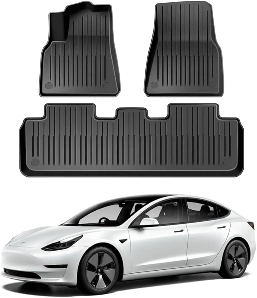 GearFusion All weather mats for 2017-2025 Tesla Model 3