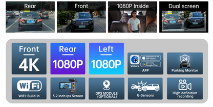 3 CHANNEL BEST DASH CAMERA
