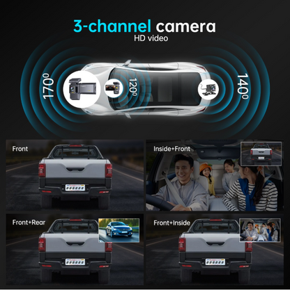 3 CHANNEL BEST DASH CAMERA