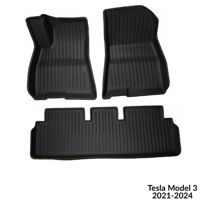 GearFusion All weather mats for 2021-2024 Tesla Model 3