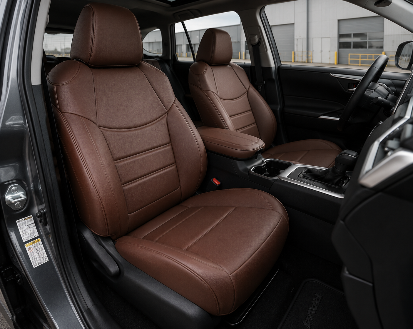 TOYOTA RAV4 2019-2025 HYBRID Custom Fit Seat Cover in Leather