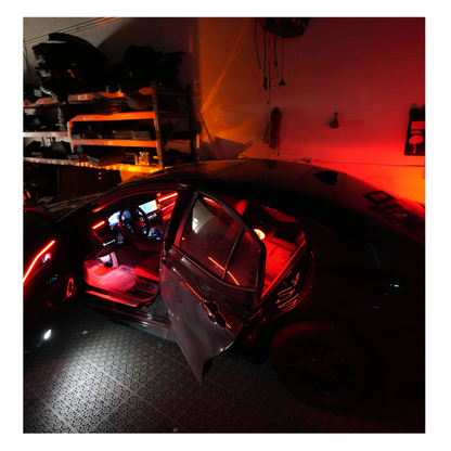 Gearfusion Multi-Color RGB Interior Ambient Light Kit – App + Music Sync LED Accent Lighting