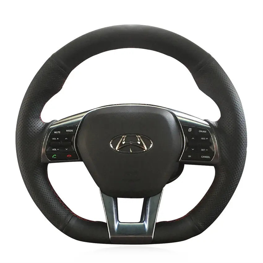 Hyundai Sonata 3-Spoke D-Shape 2015-2019 Steering Wheel Cover