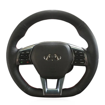 Hyundai Sonata 3-Spoke D-Shape 2015-2019 Steering Wheel Cover