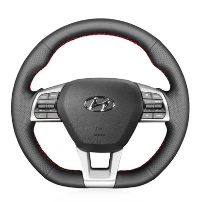 Hyundai Sonata 3-Spoke D-Shape 2015-2019 Steering Wheel Cover