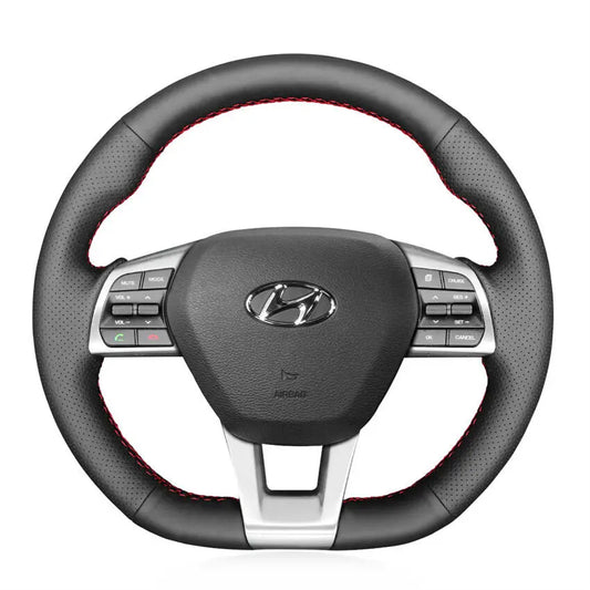 Hyundai Sonata 3-Spoke D-Shape 2015-2019 Steering Wheel Cover