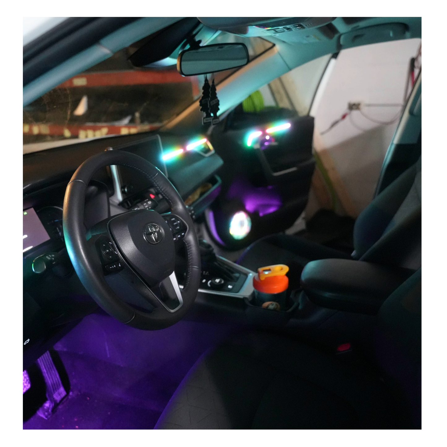 Gearfusion Multi-Color RGB Interior Ambient Light Kit – App + Music Sync LED Accent Lighting